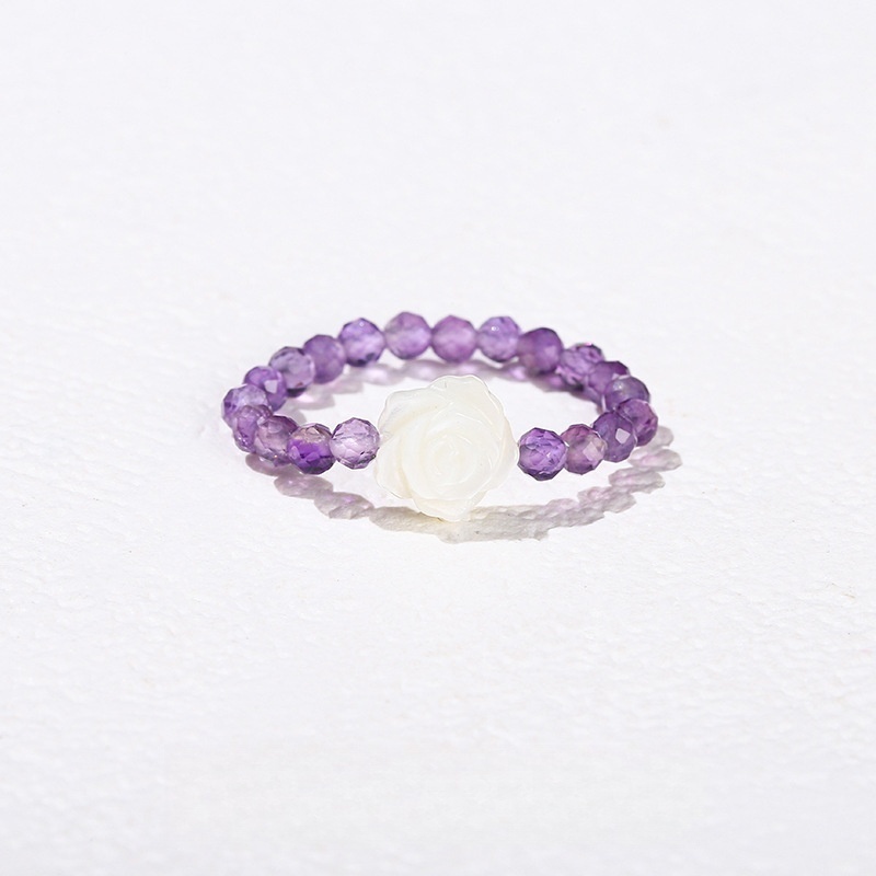 Shell + Natural Stone Ring
