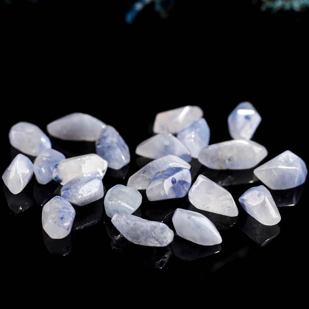 10pcs/bag Natural blue line stone crushed stone beads with holes
