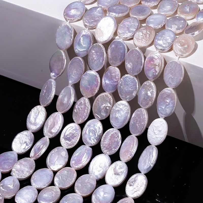 10pcs/bag 13*10mm Natural Oval Baroque Freshwater Pearls
