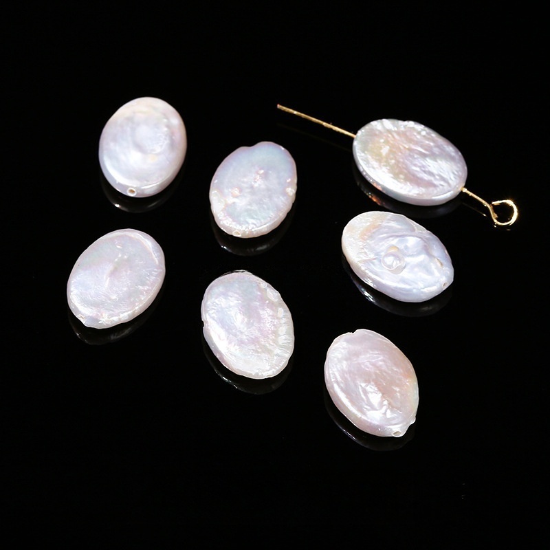 10pcs/bag 13*10mm Natural Oval Baroque Freshwater Pearls