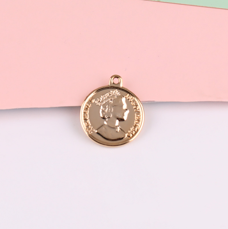10 Pieces/Bag-DIY jewelry accessories alloy oil drop imitation pearl love shell pendant