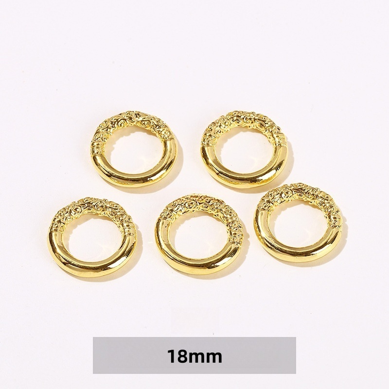 50pcs/bag 14/18K gold-plated jewelry spacers and copper accessories