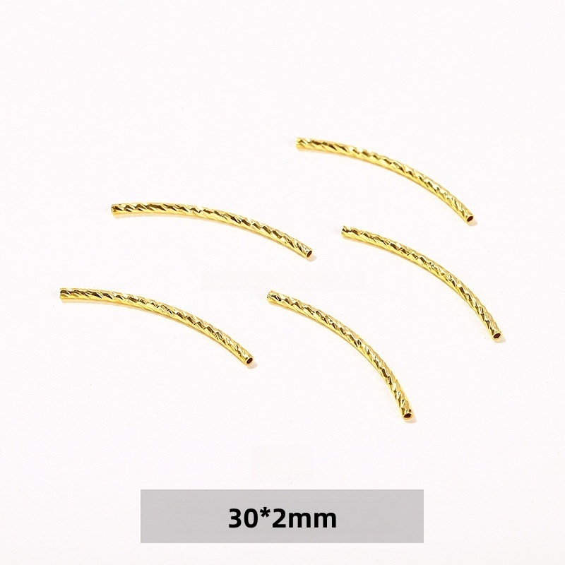50pcs/bag 14/18K gold-plated jewelry spacers and copper accessories