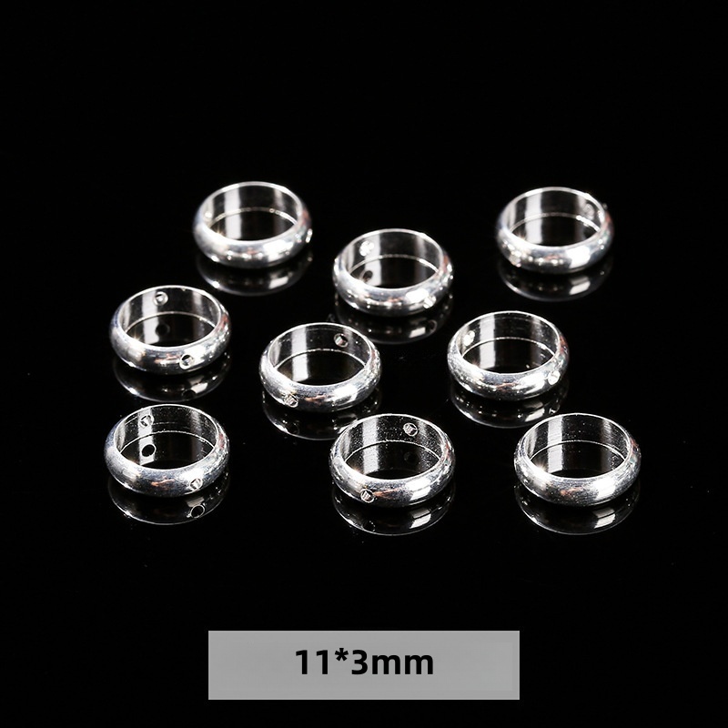 50pcs/bag 14/18K gold-plated jewelry spacers and copper accessories