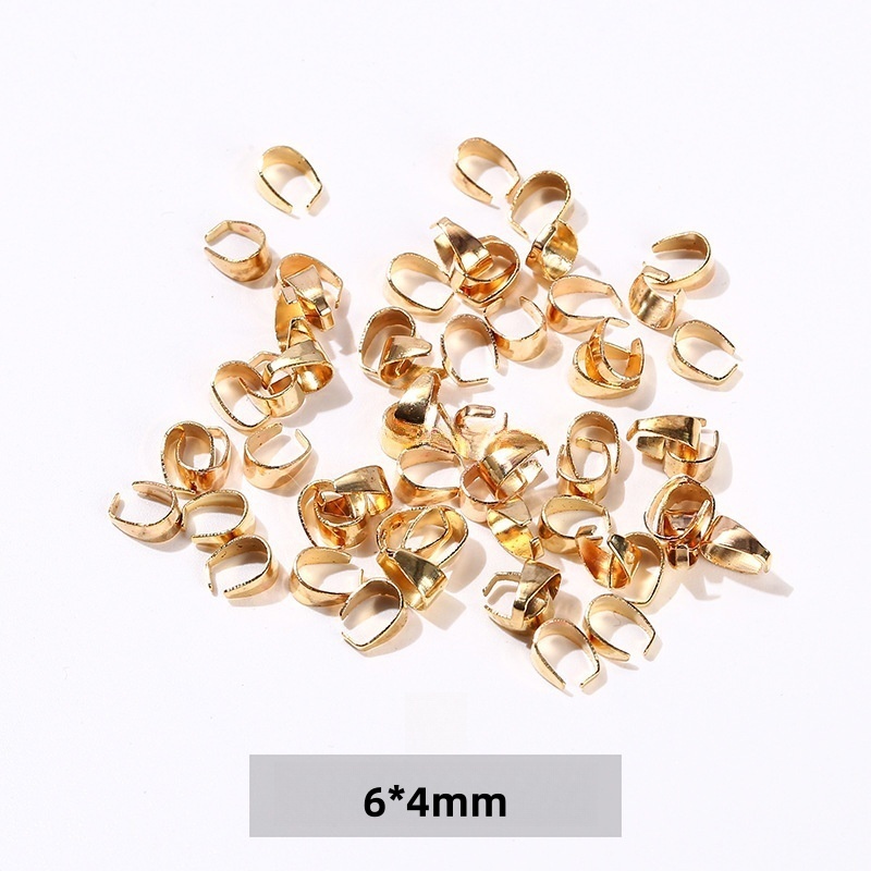 50pcs/bag 14/18K gold-plated jewelry spacers and copper accessories