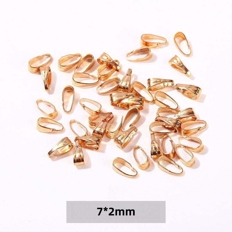 50pcs/bag 14/18K gold-plated jewelry spacers and copper accessories