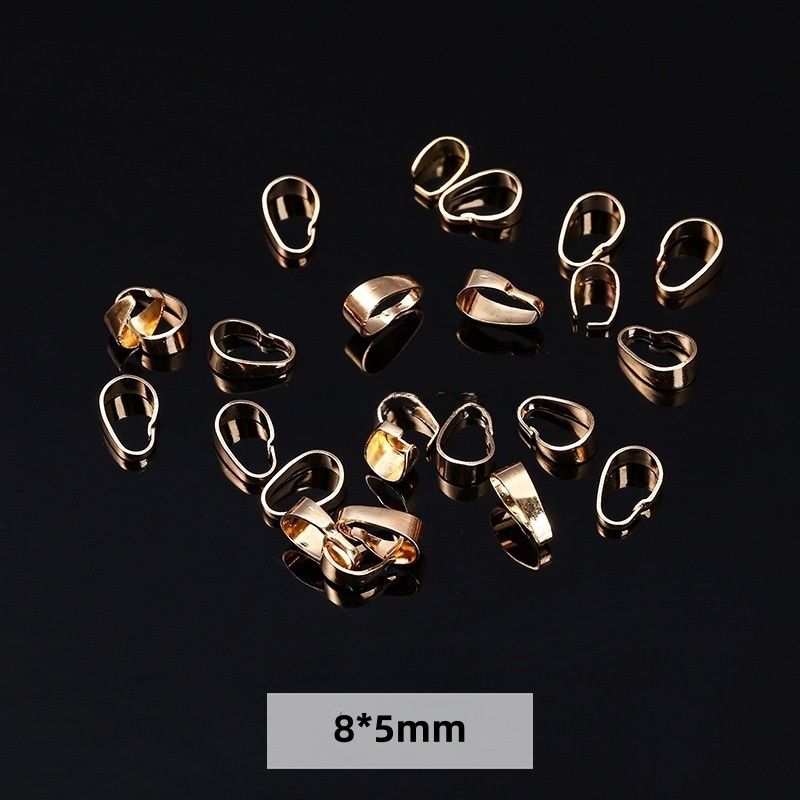 50pcs/bag 14/18K gold-plated jewelry spacers and copper accessories