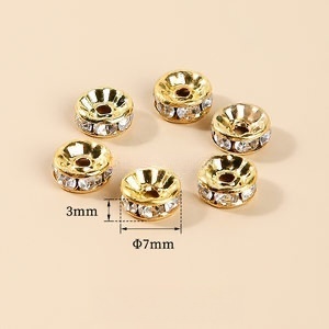 50pcs/bag Metal multi-material spacer accessories suitable for DIY