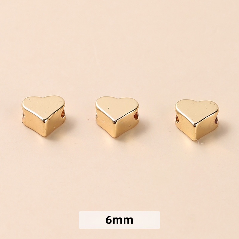 50pcs/bag 14/18K gold-plated jewelry spacers and copper accessories