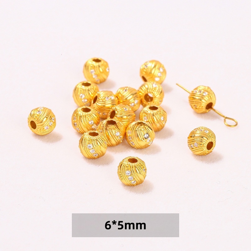 10pcs/bag S925 silver plated with 24K gold DIY jewelry accessories