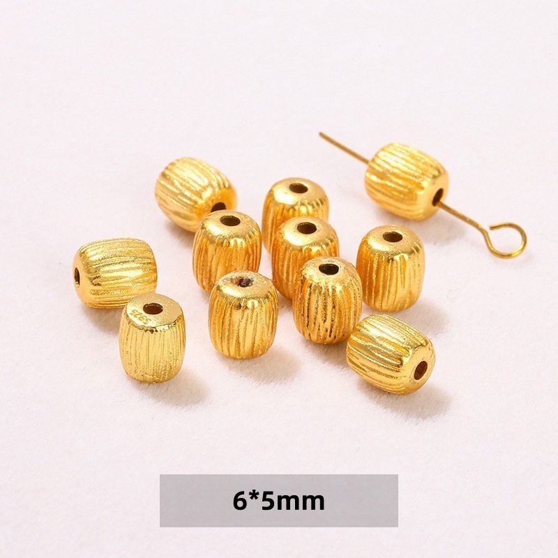 10pcs/bag S925 silver plated with 24K gold DIY jewelry accessories