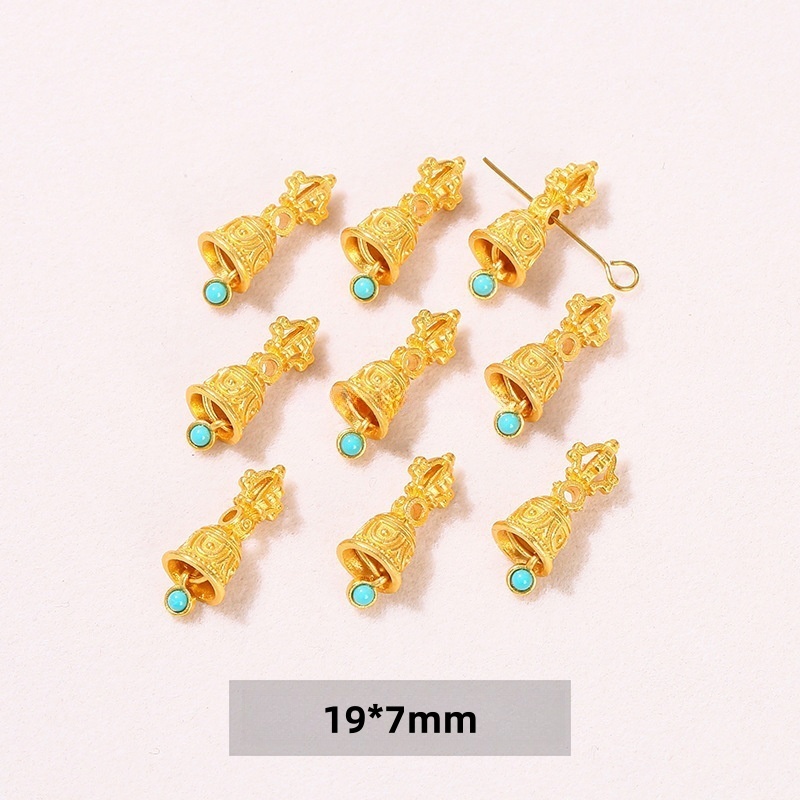 10pcs/bag S925 silver plated with 24K gold DIY jewelry accessories