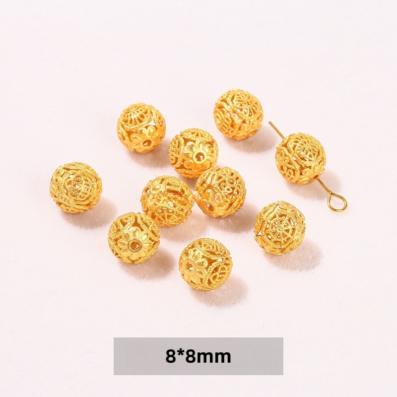 10pcs/bag S925 silver plated with 24K gold DIY jewelry accessories