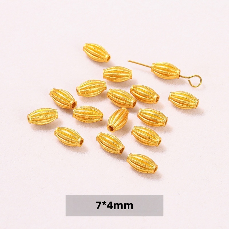 10pcs/bag S925 silver plated with 24K gold DIY jewelry accessories