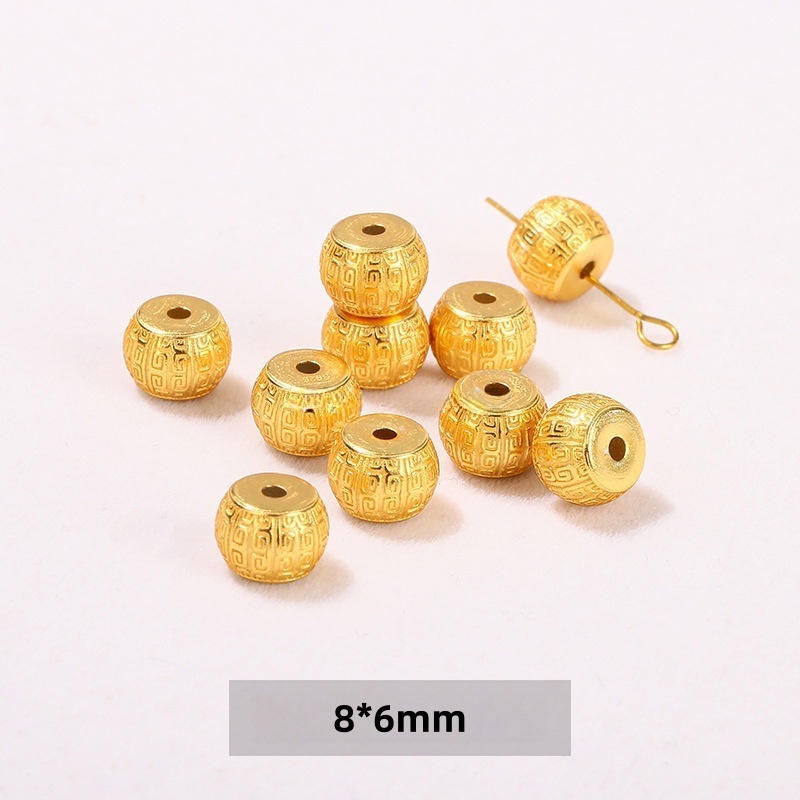 10pcs/bag S925 silver plated with 24K gold DIY jewelry accessories
