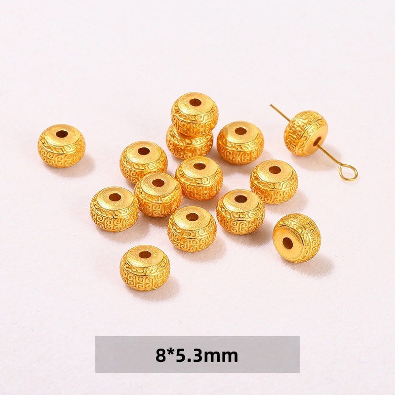 10pcs/bag S925 silver plated with 24K gold DIY jewelry accessories