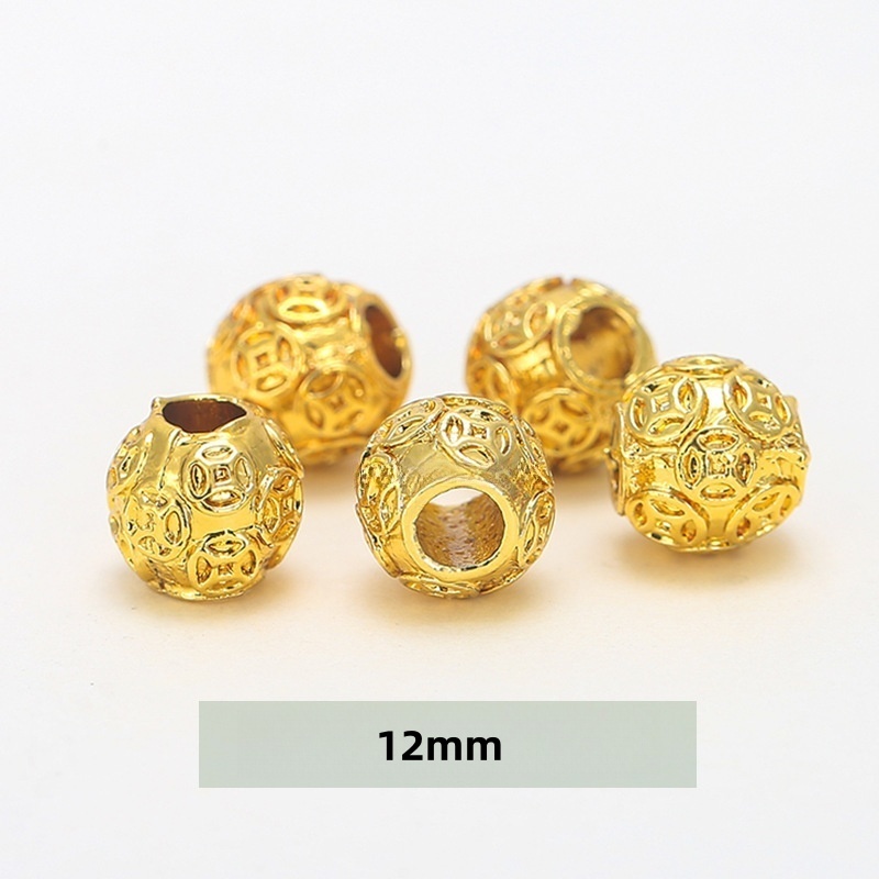 50pcs/bag Alloy diamond ring spacer bead DIY jewelry accessories
