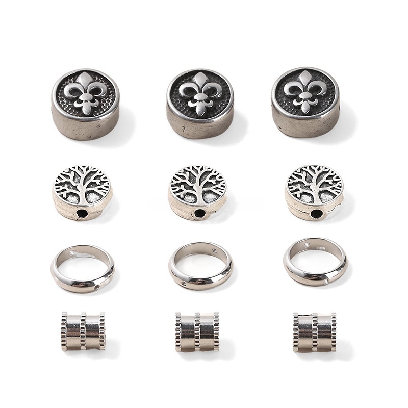 50pcs/bag Stainless steel spacer accessories suitable for DIY