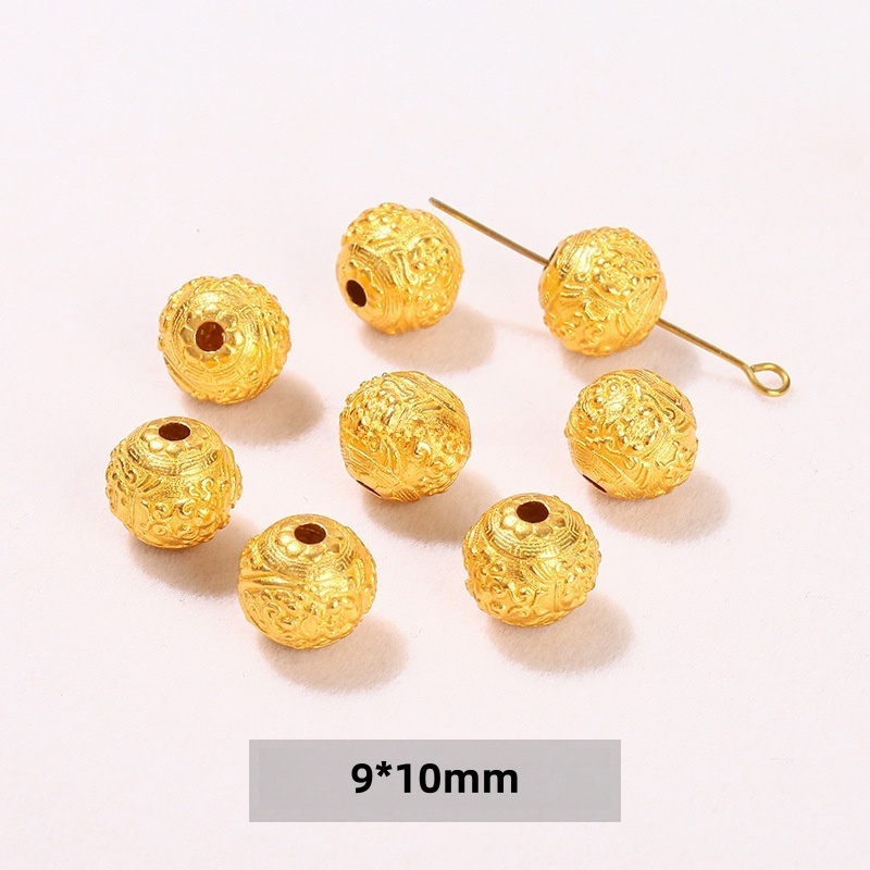 10pcs/bag S925 silver plated with 24K gold DIY jewelry accessories