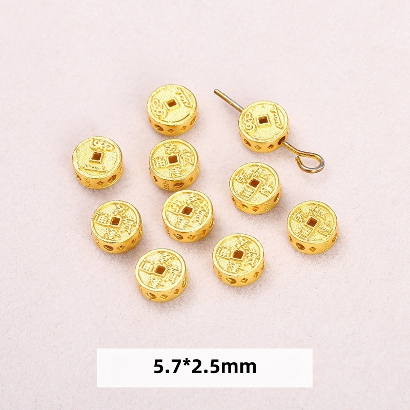 10pcs/bag S925 silver plated with 24K gold DIY jewelry accessories
