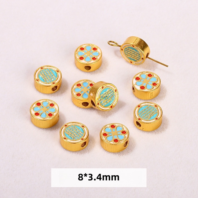10pcs/bag S925 silver plated with 24K gold DIY jewelry accessories