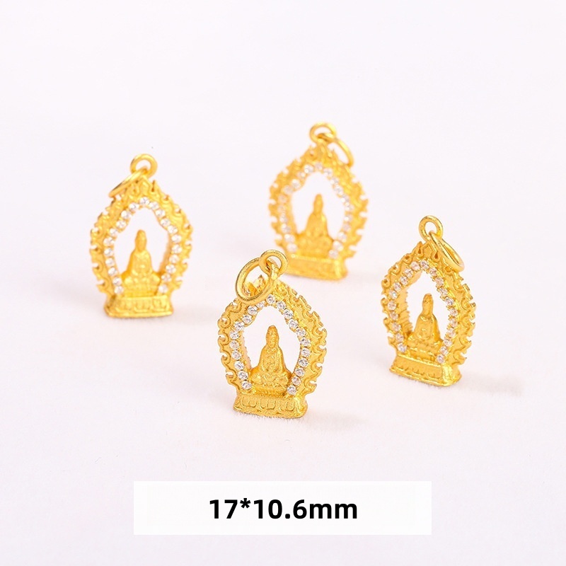10pcs/bag S925 silver plated with 24K gold DIY jewelry accessories