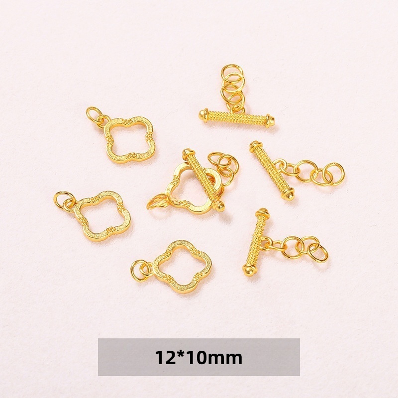 10pcs/bag S925 silver plated with 24K gold DIY jewelry accessories