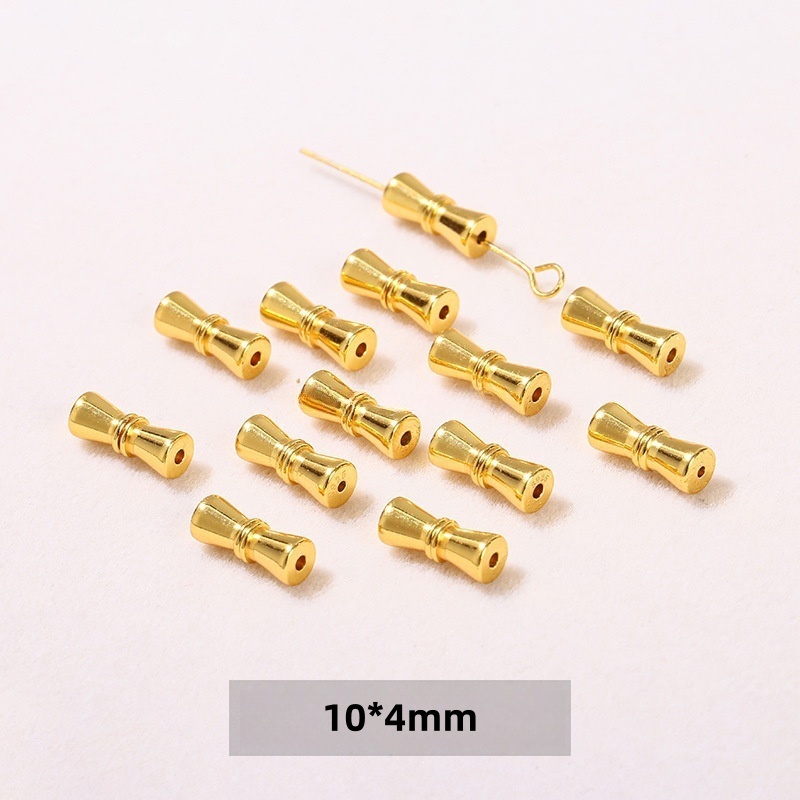 10pcs/bag S925 silver plated with 24K gold DIY jewelry accessories