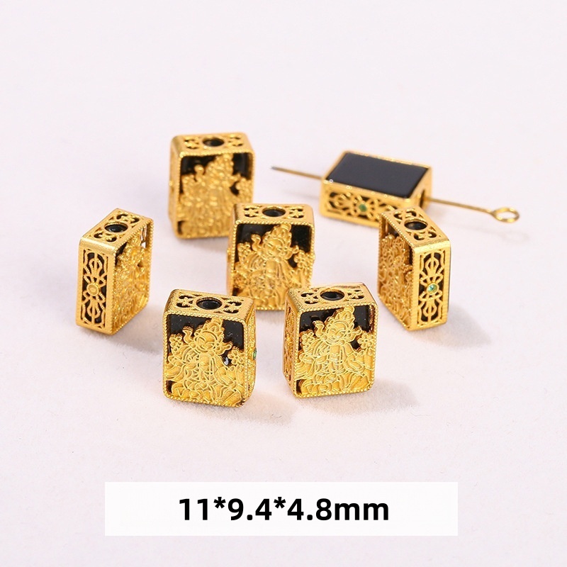 10pcs/bag S925 silver lapis lazuli beads small drip