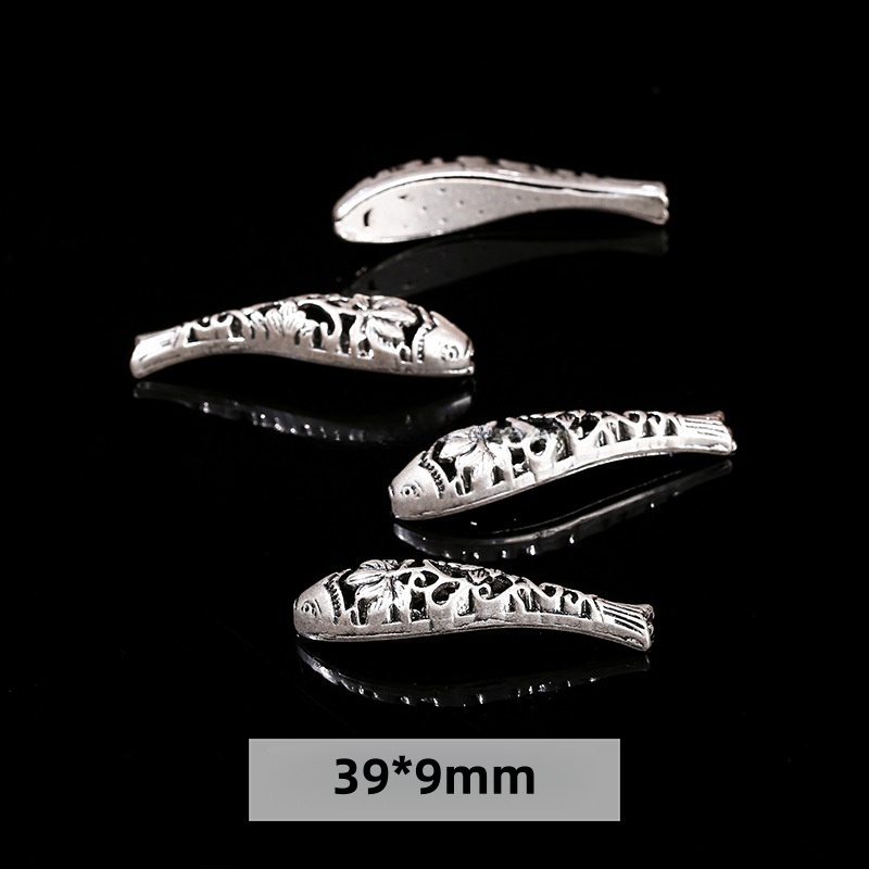 50pcs/bag Alloy plated genuine antique silver accessories