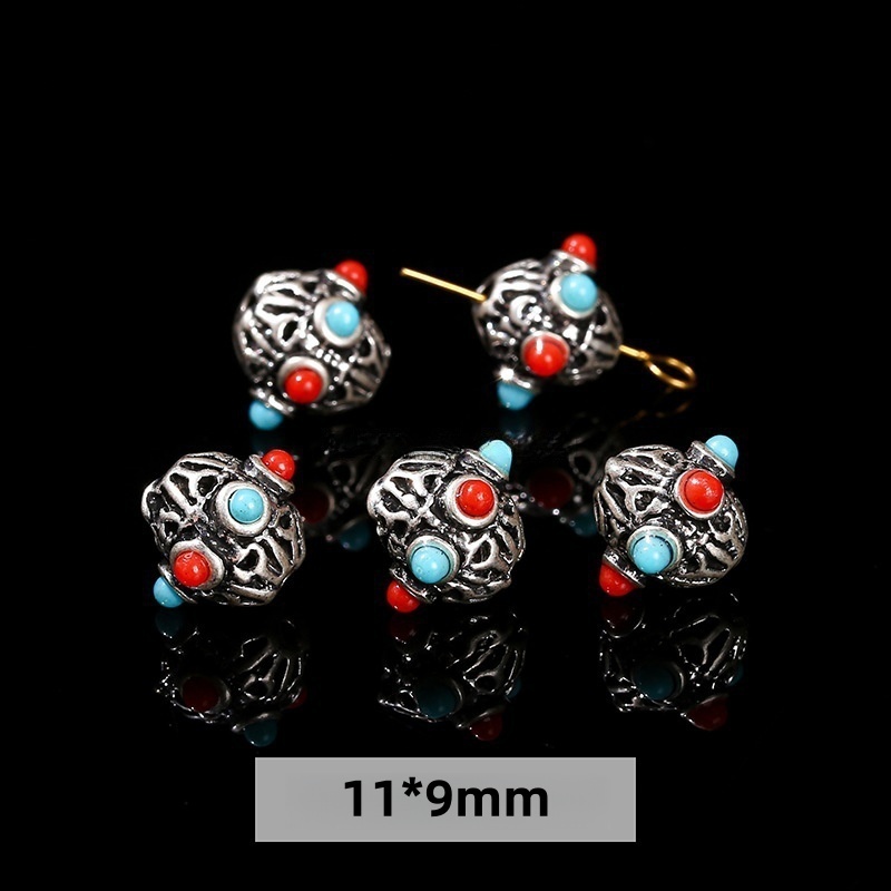 50pcs/bag Alloy plated genuine antique silver accessories