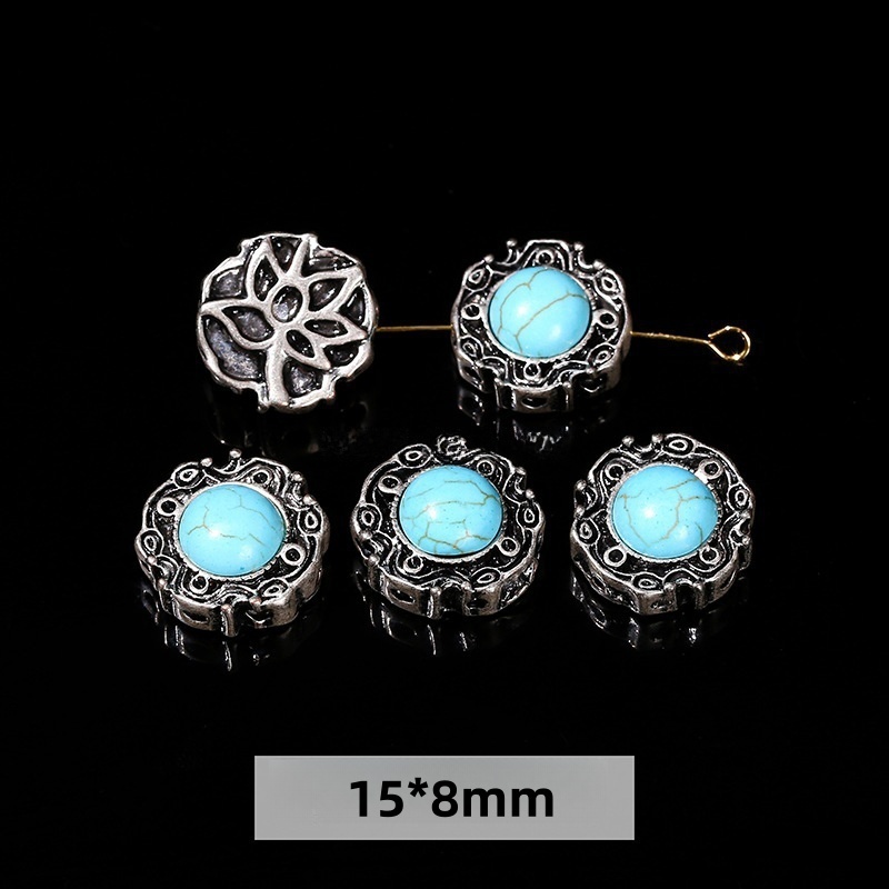 50pcs/bag Alloy plated genuine antique silver accessories
