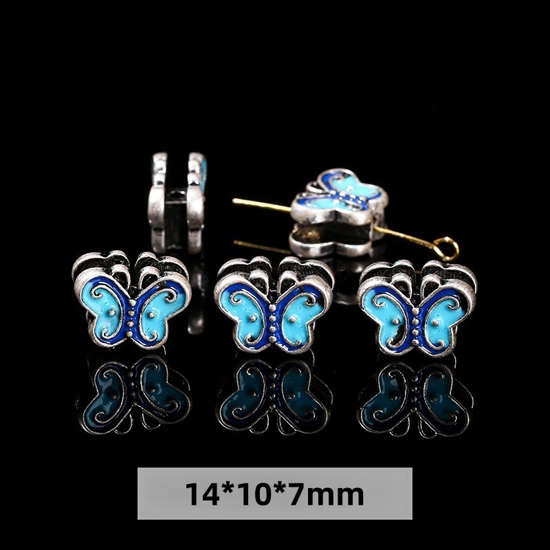 50pcs/bag Alloy plated genuine antique silver accessories