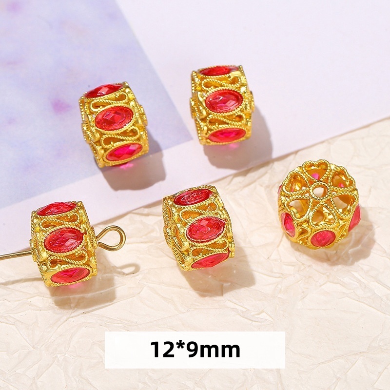 10pcs/bag Ancient gold cloisonne oil-drip copper accessories