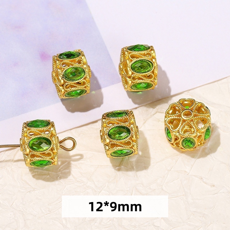 10pcs/bag Ancient gold cloisonne oil-drip copper accessories