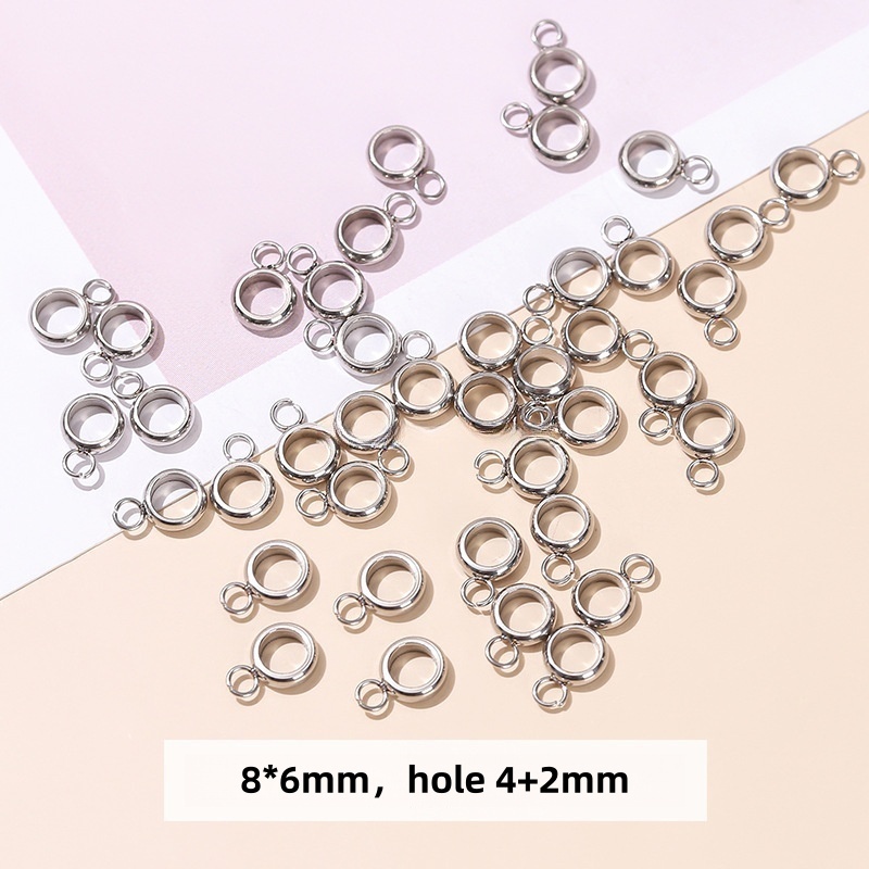 50pcs/bag stainless steel spacer accessories
