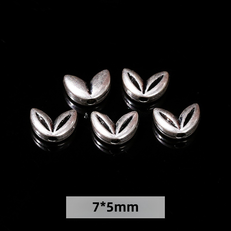 50pcs/bag Alloy plated genuine antique silver accessories