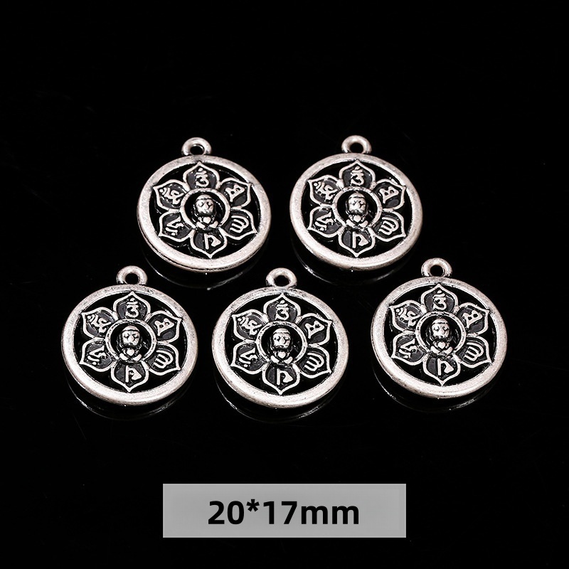 50pcs/bag Alloy plated genuine antique silver accessories