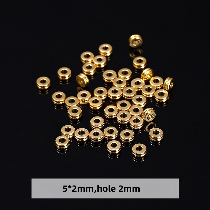 50pcs/bag Gold stainless steel gasket accessories