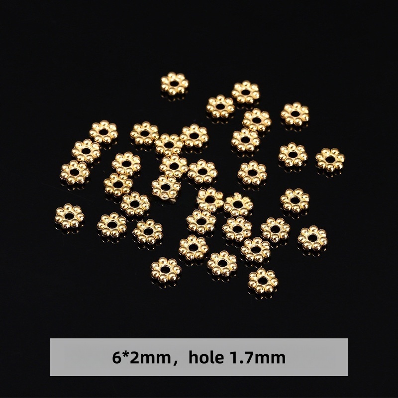 50pcs/bag Gold stainless steel gasket accessories