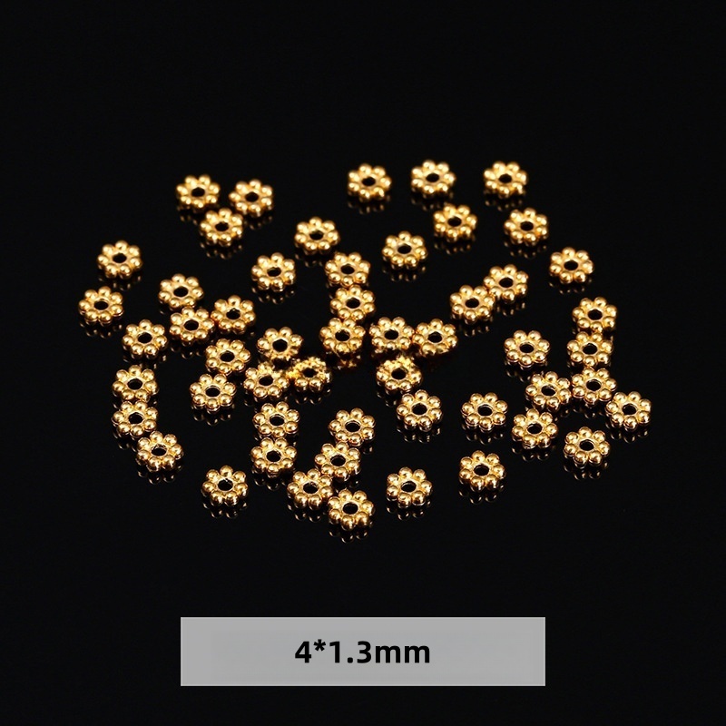 50pcs/bag Gold stainless steel gasket accessories