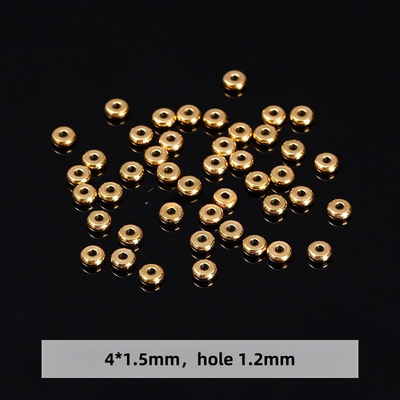 50pcs/bag Gold stainless steel gasket accessories