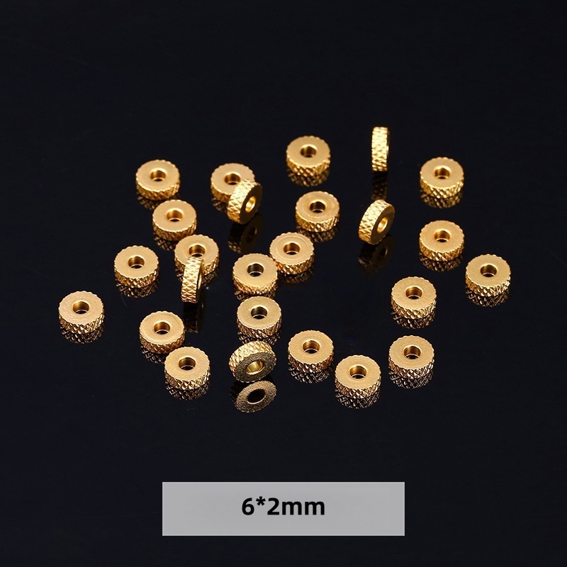 50pcs/bag Gold stainless steel gasket accessories