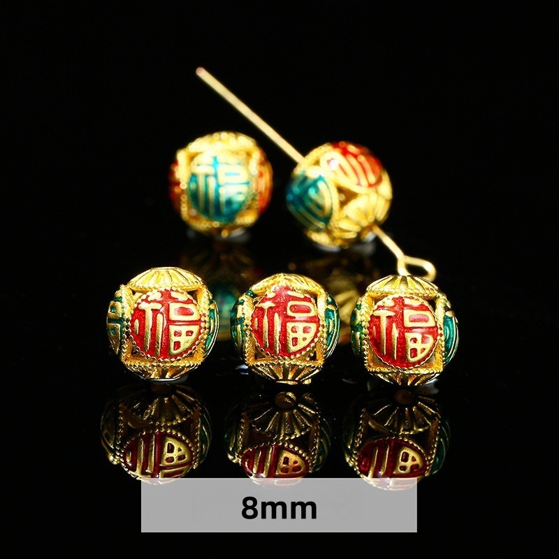 10pcs/bag Ancient gold sand drop oil alloy accessories