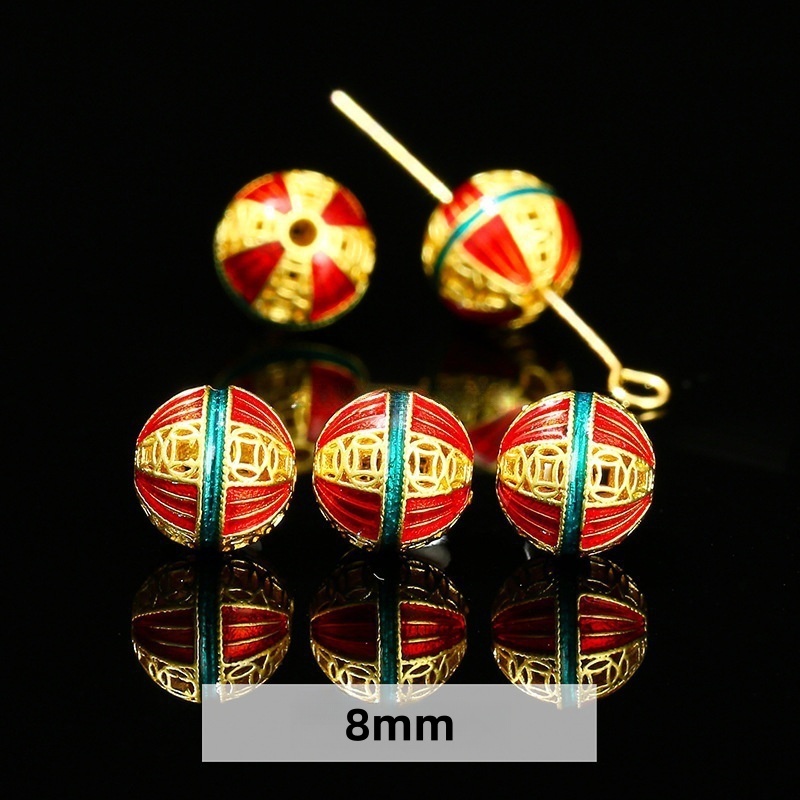 10pcs/bag Ancient gold sand drop oil alloy accessories
