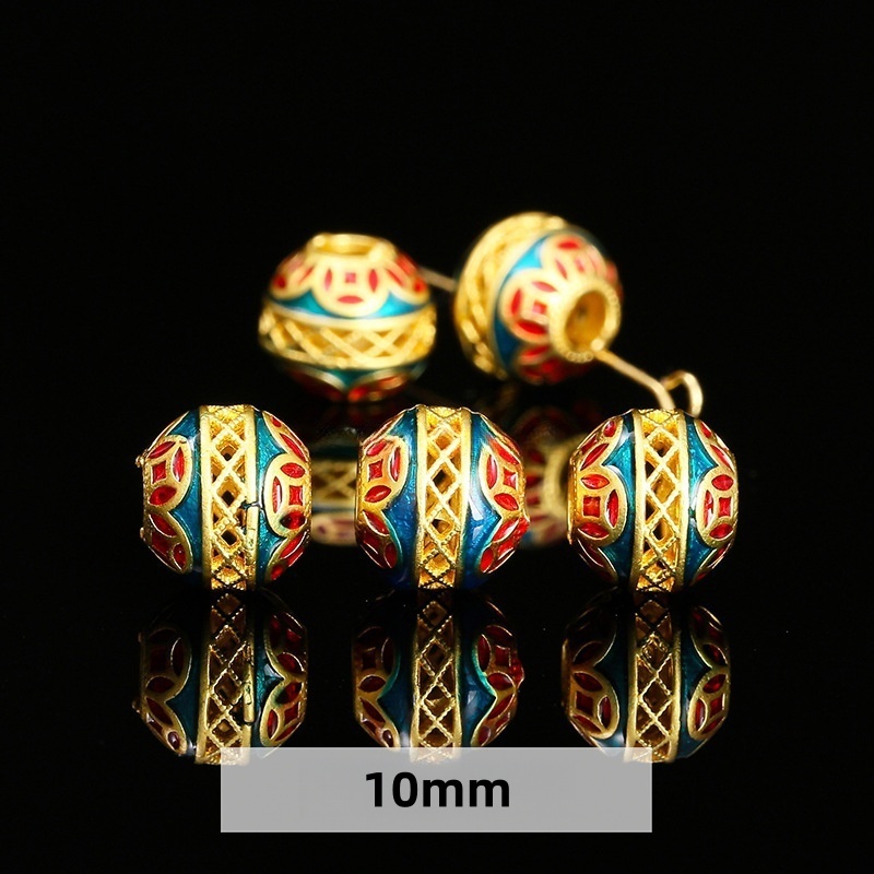 10pcs/bag Ancient gold sand drop oil alloy accessories