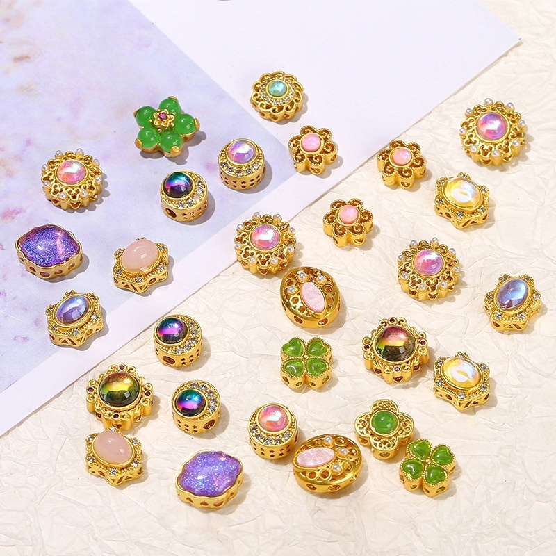 10pcs/bag Ancient gold alloy accessories