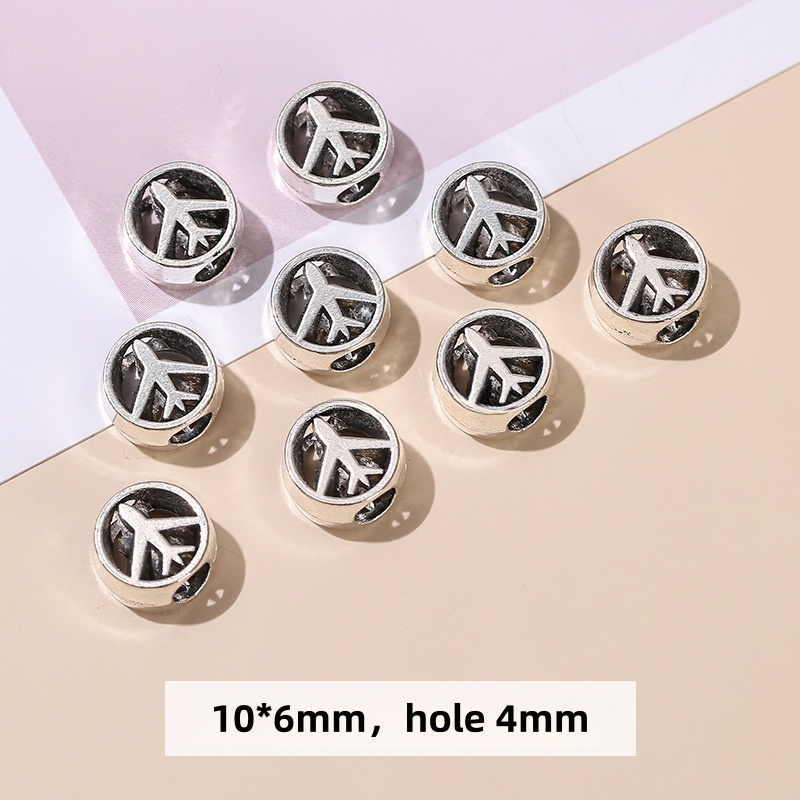 50pcs/bag Tibetan silver alloy spacer beads