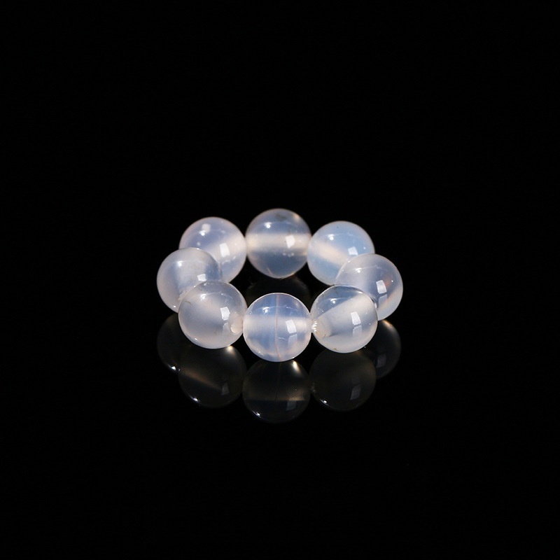 10pcs/bag Natural crystal agate small round beads