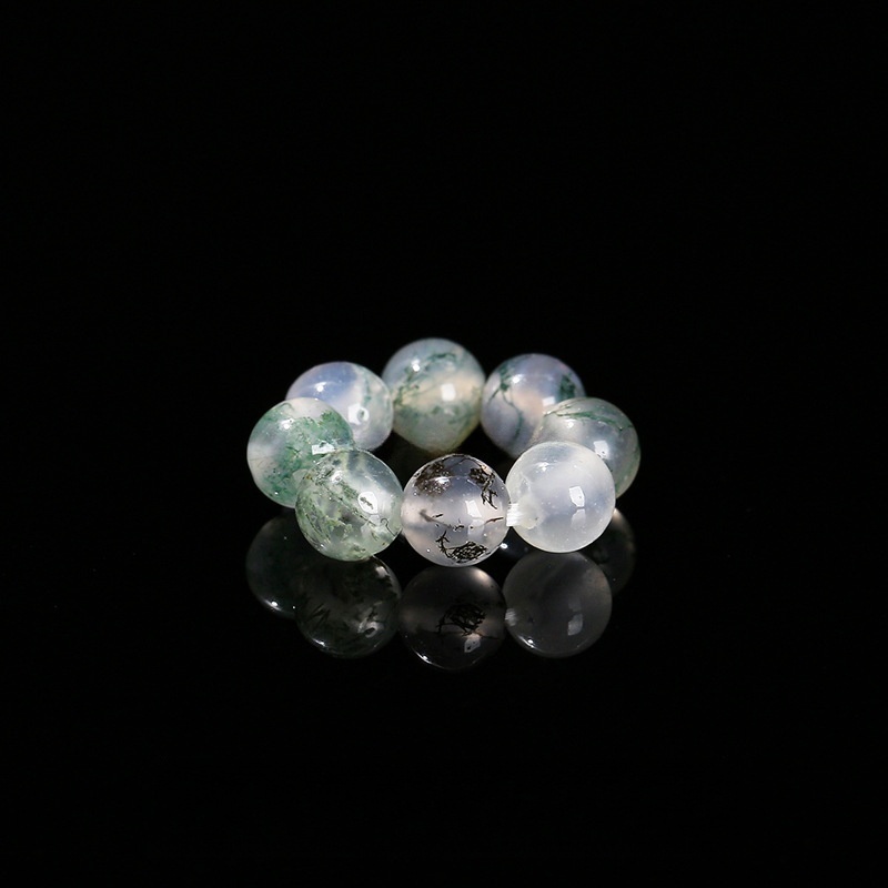 10pcs/bag Natural crystal agate small round beads